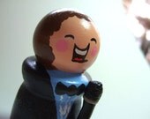 Singer Handmade Wood Collectible - READY TO SHIP - Figurine Cake Topper Collectible