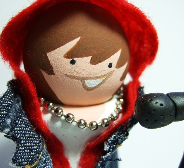 Justin Bieber Wood Figure Cake Topper - READY TO SHIP