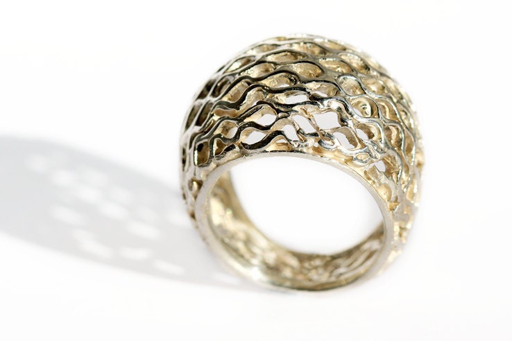 Bee ring, honey  jewelry design,sterling silver ring