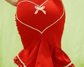 Pin-Up style "Deadly Valentine" fishtail skirt
