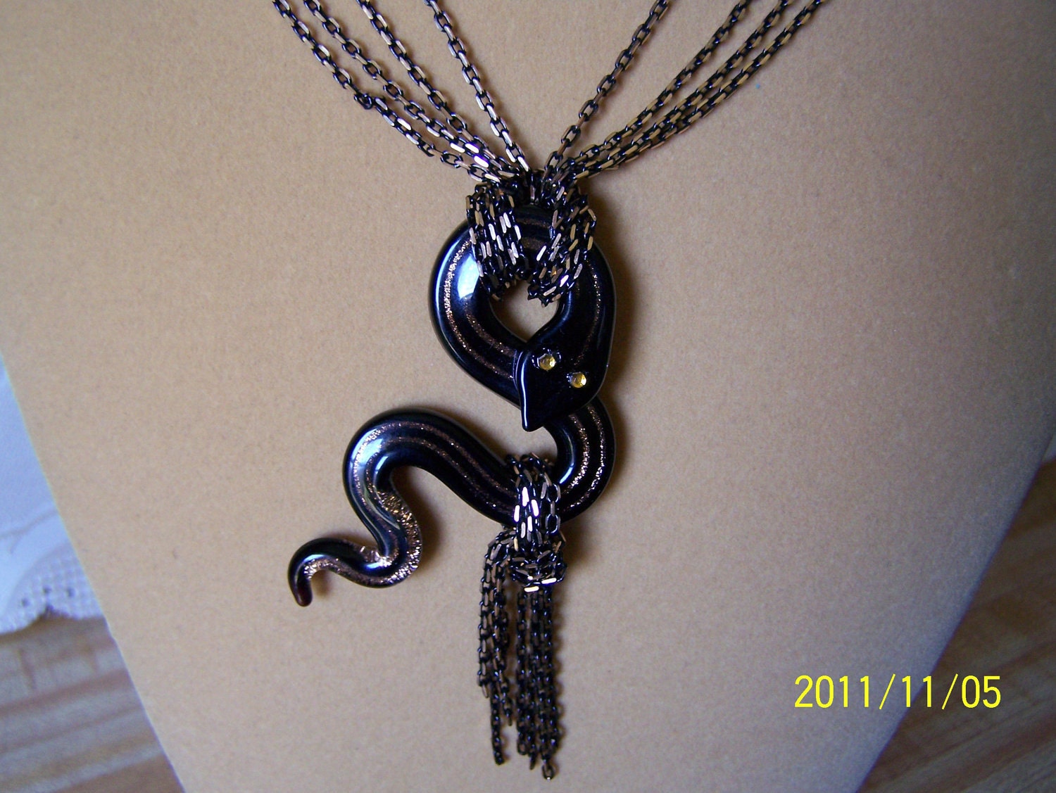 Gold Snake Pendant