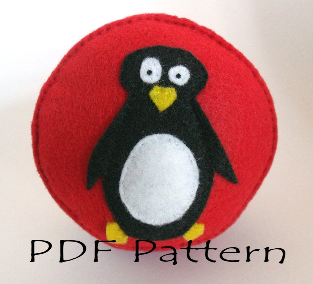 Penguin Pin cushion PDF Pattern