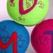Personalized Custom Pincushion - You choose the letter & colours - recycled felt hand sewn pin cushion