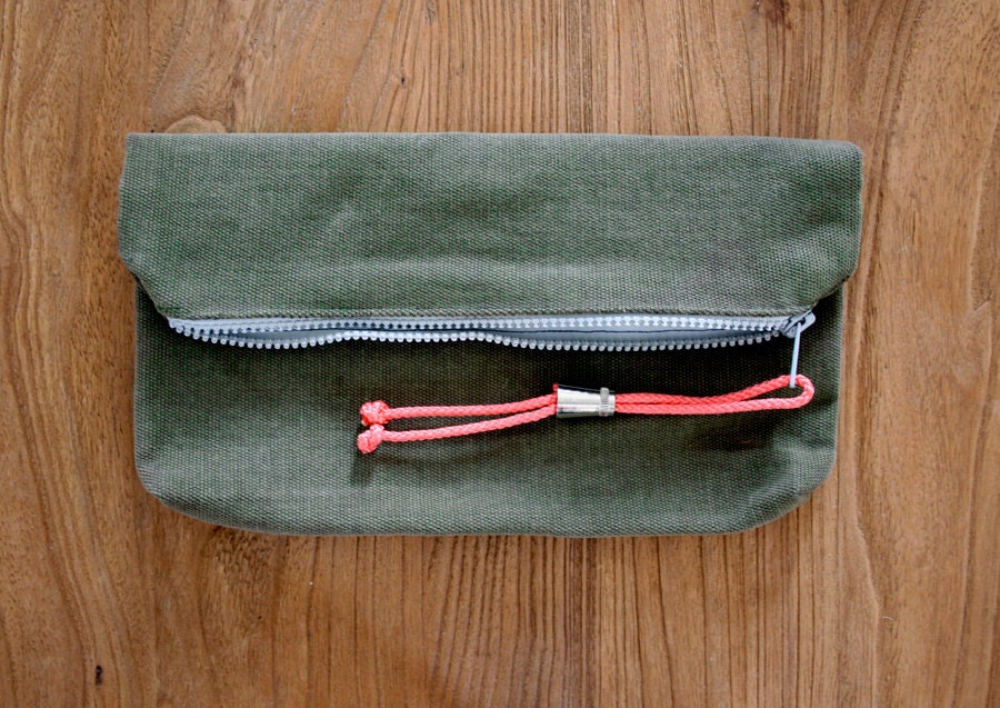 olive drab pouch