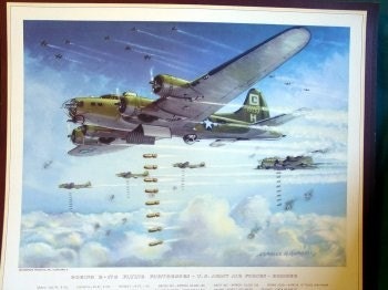 1945 Boeing B17G Flying Superfortress Bomber US Army Air WWII