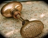 Rare Antique NYC Public School Door Knob Set