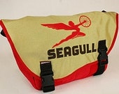 Small Courier Bag with Seagull Logo
