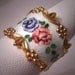 Antique Vintage Guilloche Enamel Ring Victorian - Deco Style