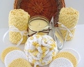 Crochet Spa and Candle Set