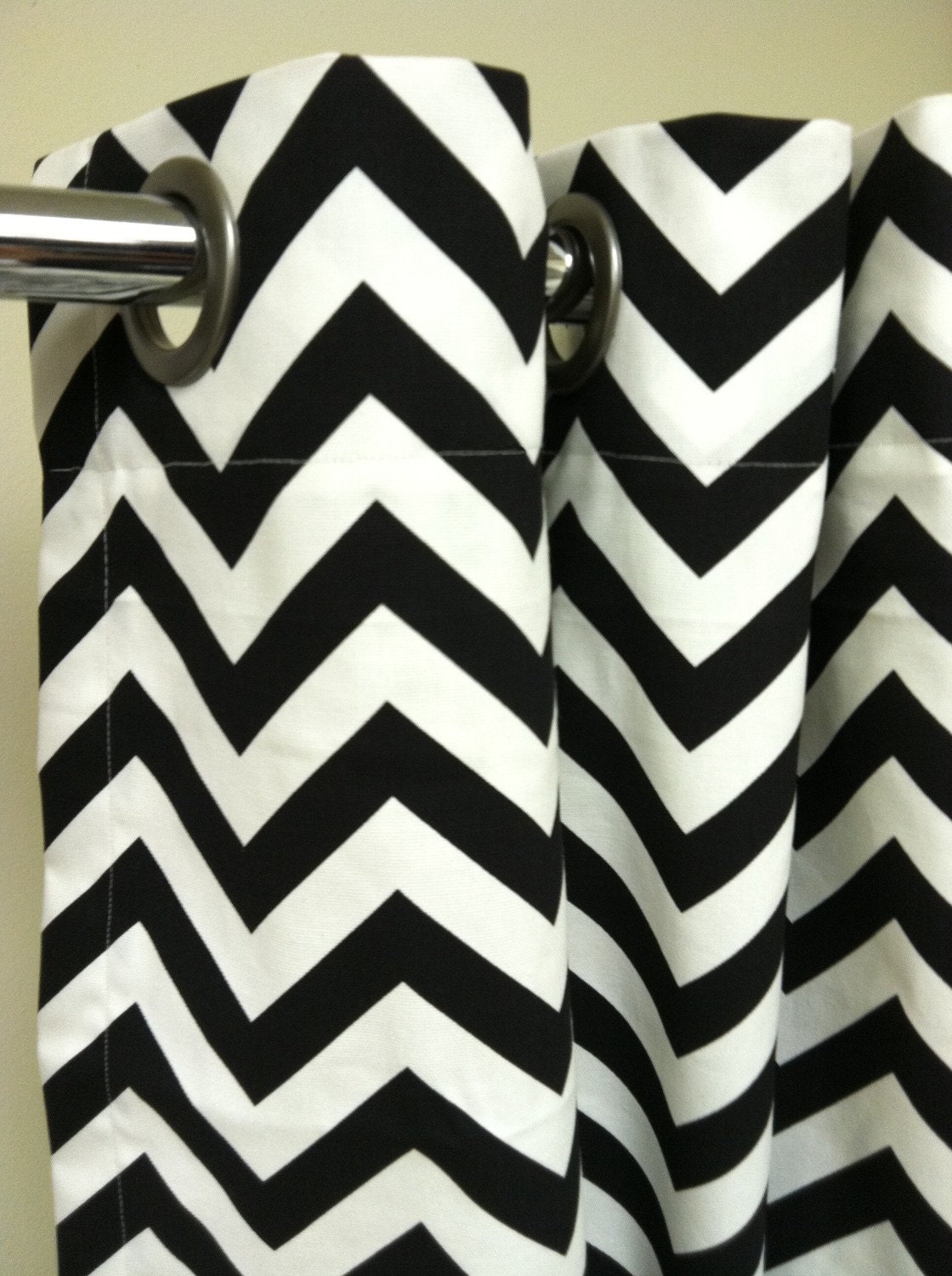 Standard Tub Shower Curtain - Premier Decorator Zig Zag Chevron  - Free Shipping - Pick your color