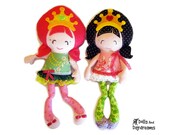 Princess Sewing Pattern Pocket Small Cloth Doll