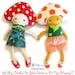 Mushroom Toadstool Doll Softie Sewing Pattern PDF Ragdoll Stuffed Toy