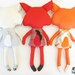 Fox Sewing Pattern PDF Stuffed Toy Softie Instant Download