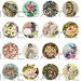 Secret Garden 48 One Inch Circles Digital Collage Sheet Victorian Flowers Children Birds 038
