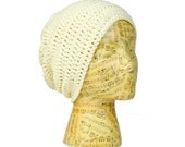 Hipster Beanie - Organic Cotton - Cream