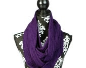 Infinity Scarf - Organic Cotton - Plum Purple