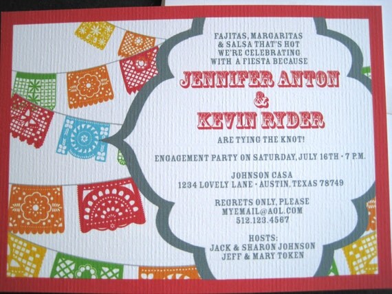 Fiesta Invitations with Papel Picado Banner-Printable Il_570xn