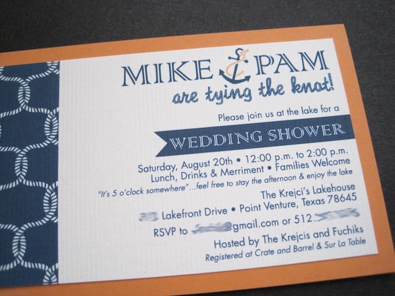 Nautical Wedding Shower Invitation-Printable Il_570xn