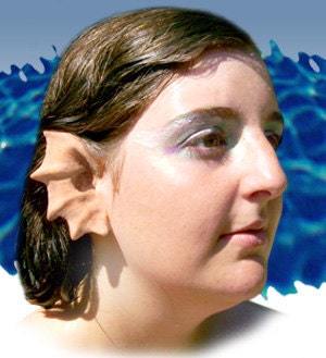 Merfolk Mermaid Siren Dragon Elf Fairy Cosplay LARP Halloween Latex Prosthetic Ears