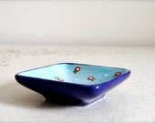 Royal Soy Dish with Red Flower design