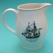 Vintage Copeland Spode Sailing Ships Pitcher - Nautical Transferware China Porcelain Jug - Milk Juice Water Beer - Sailboat Tall Ship Boat