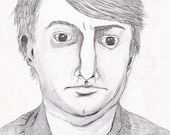 Portrait of David Mitchell - small drawing