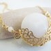 Luxurious, Exotic White Jade Necklace - Romantic, Elegant - Available in Berry, Lime Green, Green, Black, Hot Pink, Red and White
