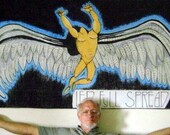 Led Zeppelin Stairway to Heaven , 6FTx3Ft. Large Poster/Wall Art, Orig.Drawing Ink / chalk