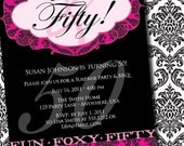DIY Fun Foxy FIfty Birthday Invitation Il_170x135
