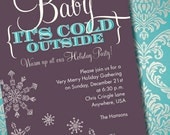 DIY Printable Baby It's Cold Outside Holiday Party Invitation Il_170x135