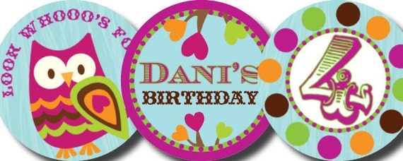 DIY Printable Customizable Owl Cupcake Toppers - Party Circles Il_570xn