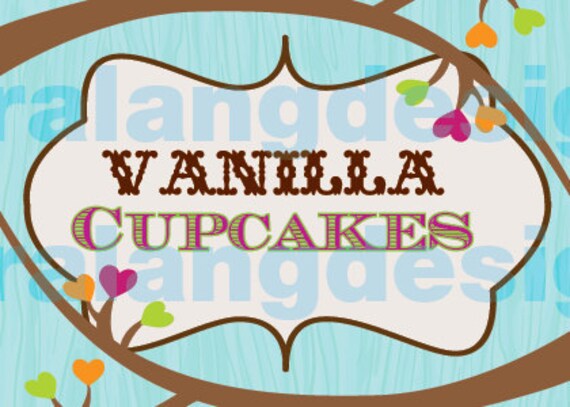 DIY Printable Owl Food Label Tents Il_570xn