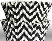 Chevron Black GREASEPROOF Zigzag Baking Cups Cupcake Liners - Quantity 50 Il_170x135