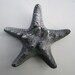 starfish bobby pin HAIR clip - METALLIC - Black and Silver