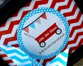 Little Red Wagon Decorations for Birthday Party or Baby Shower - Boys DIY Printable Decor by BeeAndDaisy - Instand Download Il_170x135