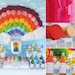 RAINBOW Party Happy Birthday Banner - Rainbow of Fun Collection - Gwynn Wasson Designs PRINTABLES
