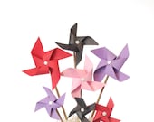 Funky Pink and Purple Pinwheel Bouquet