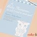 Customised Print-Your-Own Retro Owly invites