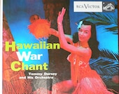 HAWAIIAN WAR CHANT vintage 45 record Hawaii HULA GIRL DANCER Tommy Dorsey Swing Orchestra