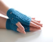 bike gloves crochet fingerless gloves - the menkar fantasy lace fingerless mittens in cloud blue - merino wool