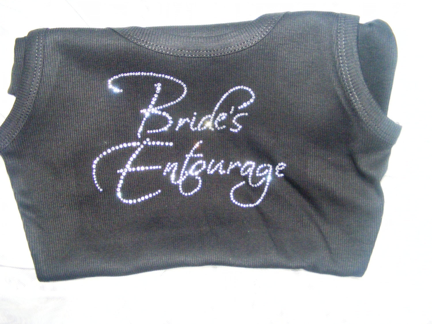 SALE Bride's Entourage Bridal PArty Shirt: Black, white, hot pink, purple, brown, royal blue, aqua, wedding theme, bridesmaid bride tank top