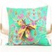 crazy love - decorative throw pillow cover with bow ties - reversible
