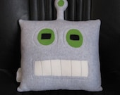 Robot Pillow - Good and Evil - Geek Chic Home Decor