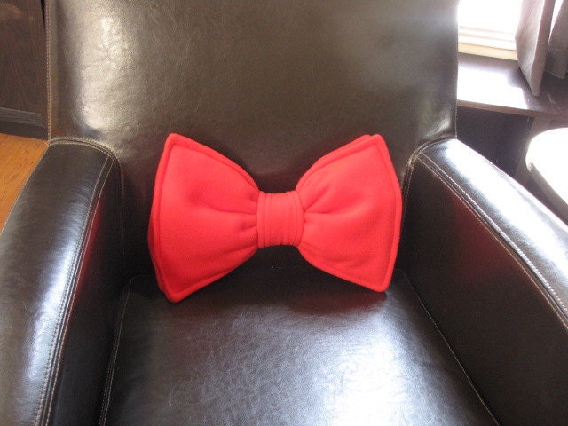 Bow Tie Pillow - Personalized - Custom - Geek Chic Home Decor