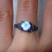 Rainbow Moonstone Sterling Silver Ring