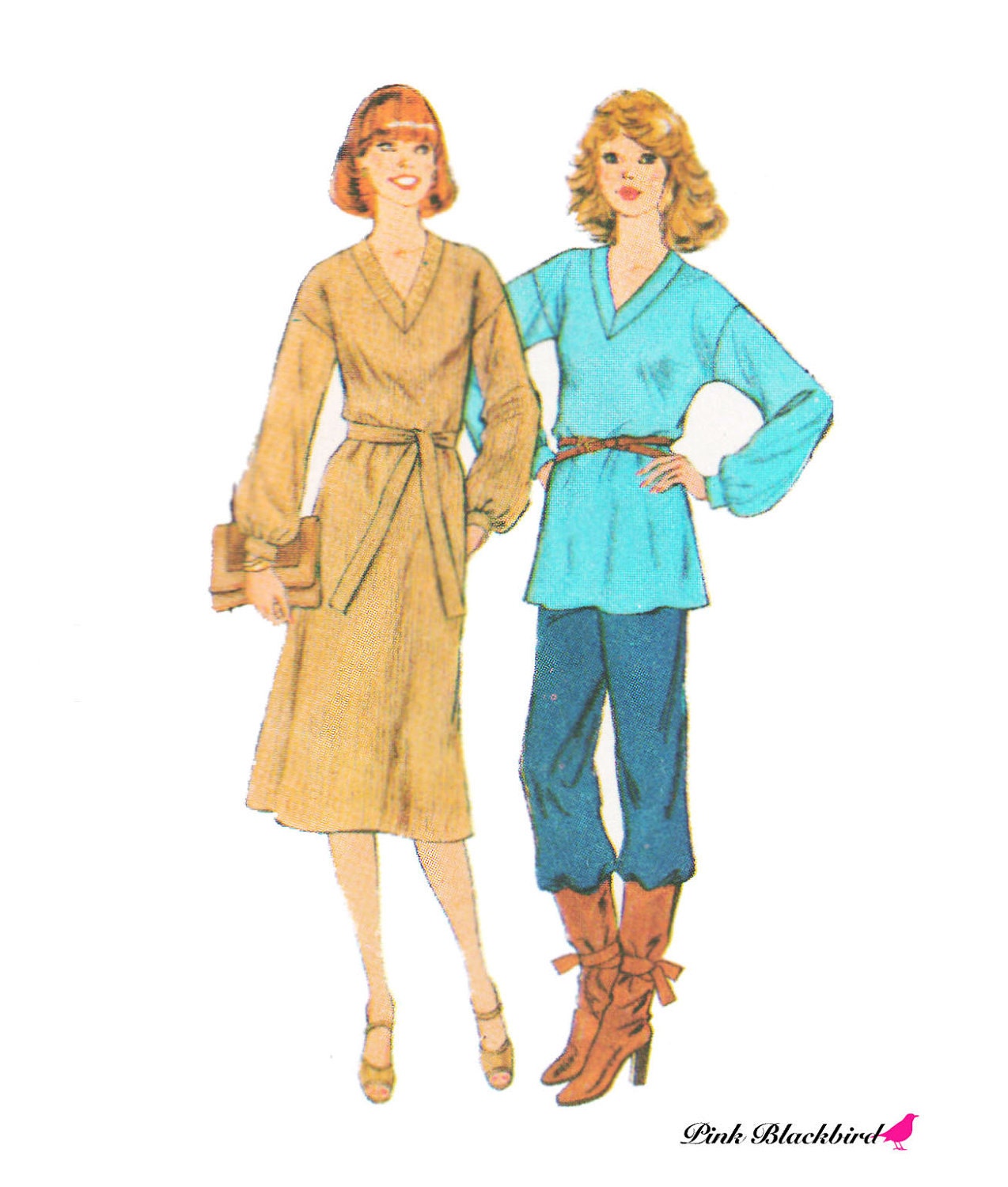 70s Tunic Pattern/ 70s Dress Pattern/ Vintage Simplicity 70s Dress and Tunic Sewing Pattern 8570