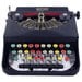 RARE Antique Bantam Manual Typewriter with Colored Glass Keys made by Remington in the Original Case