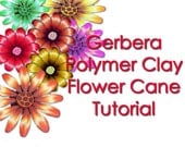 Polymer Clay Tutorial Gerbera Flower cane