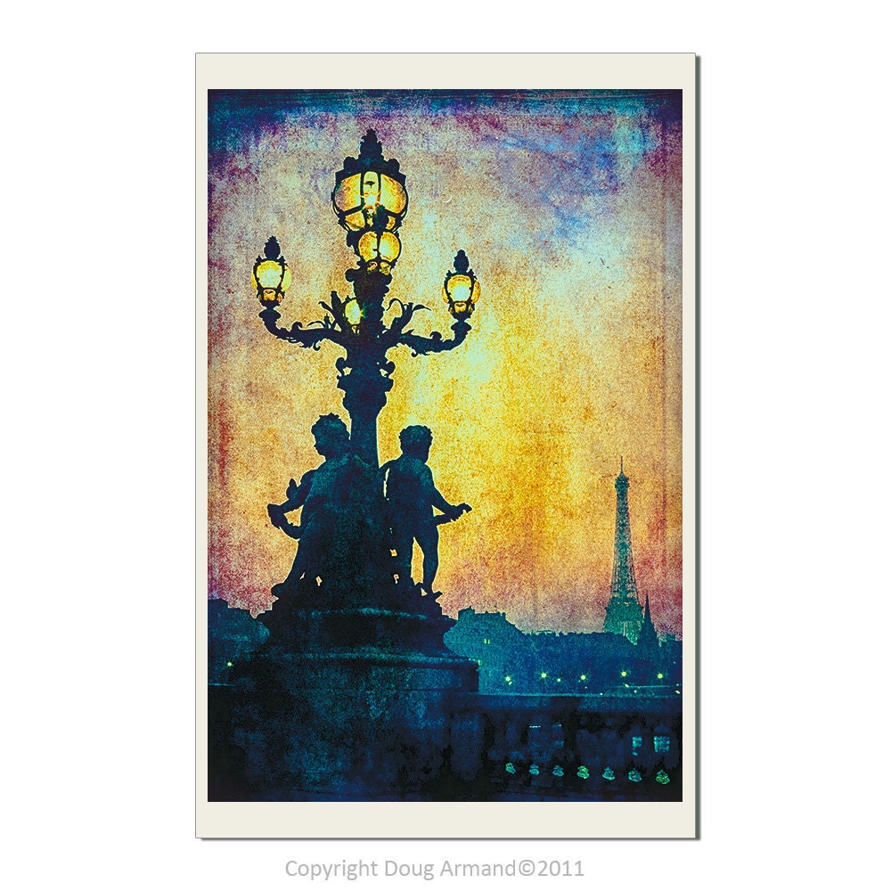 Tour Eiffel at Dusk - Fine Art Photographic 12x8 inch/30.48x20.32 cm Print by Doug Armand on Etsy - DAIP0100