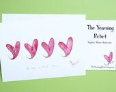 5x7 Watercolor Luster Print - The Broken Heart